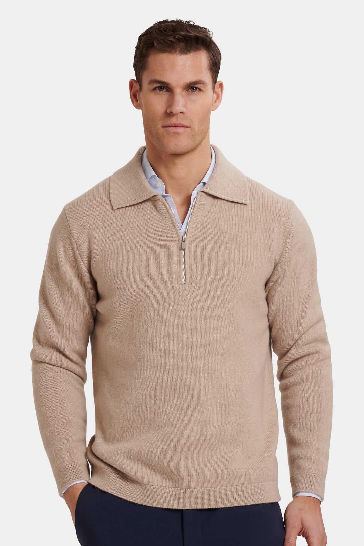 THE COMPONE QUARTER ZIP POLO