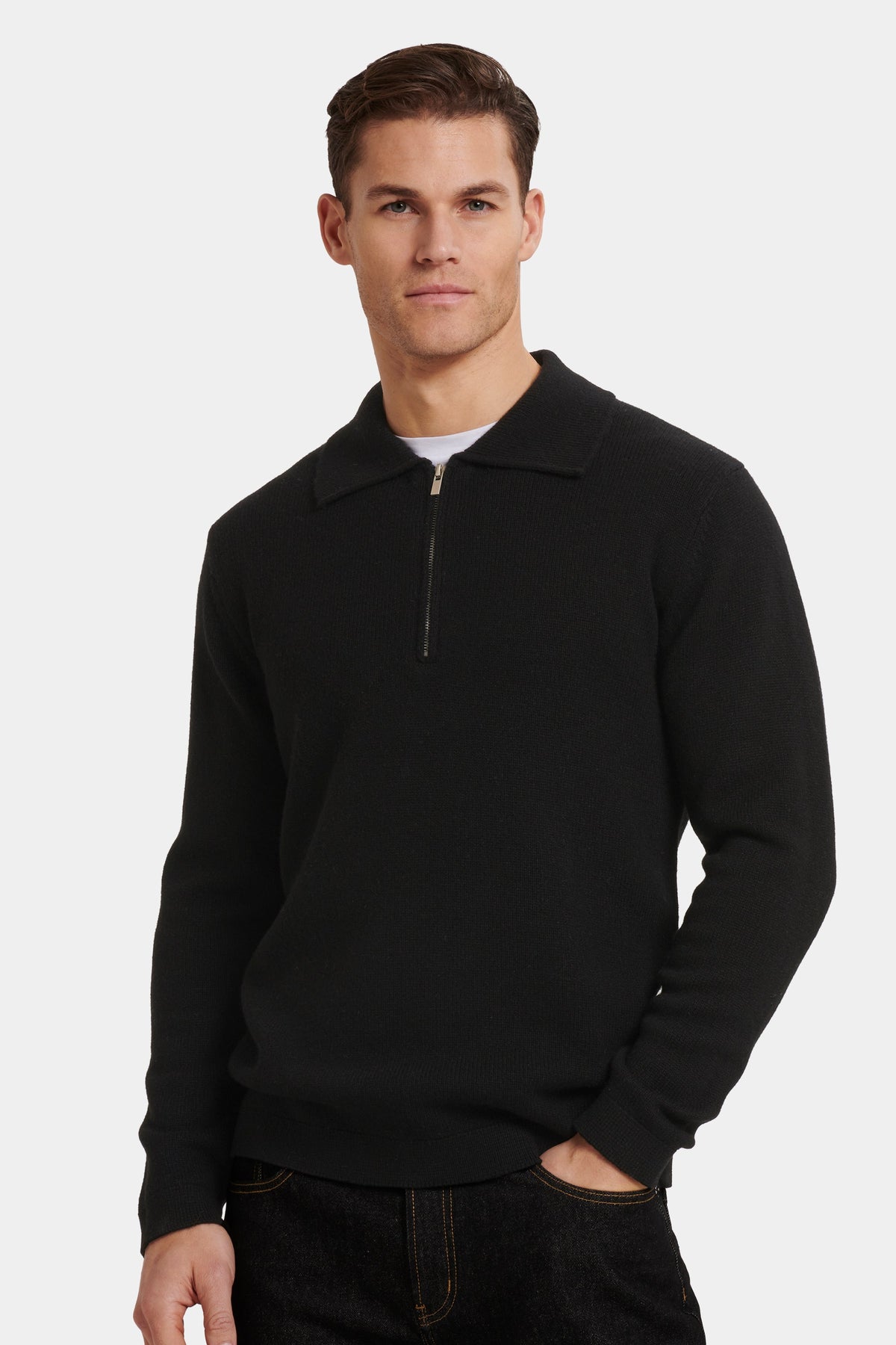 THE COMPONE QUARTER ZIP POLO