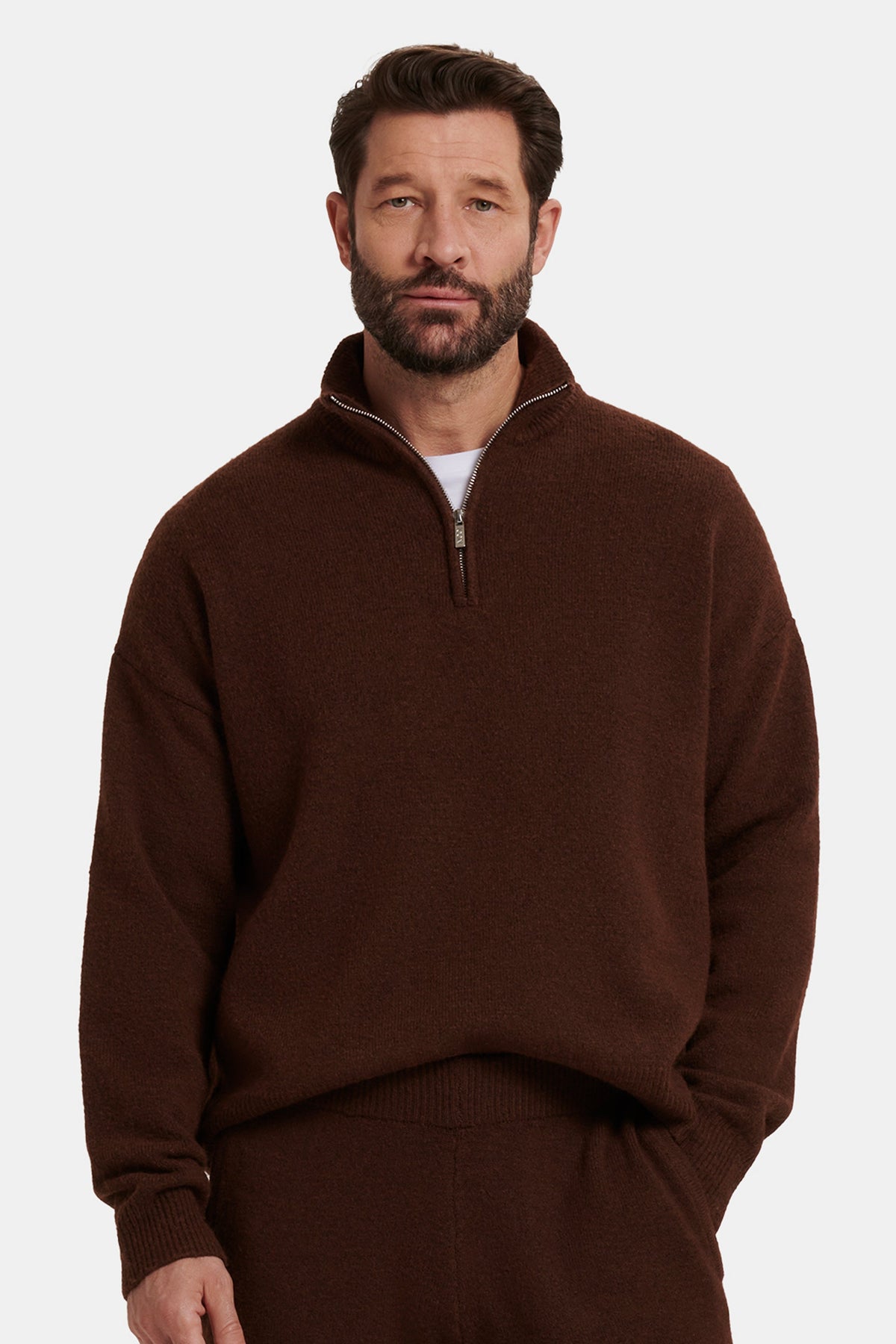 THE SAVONA QUARTER ZIP SWEATER