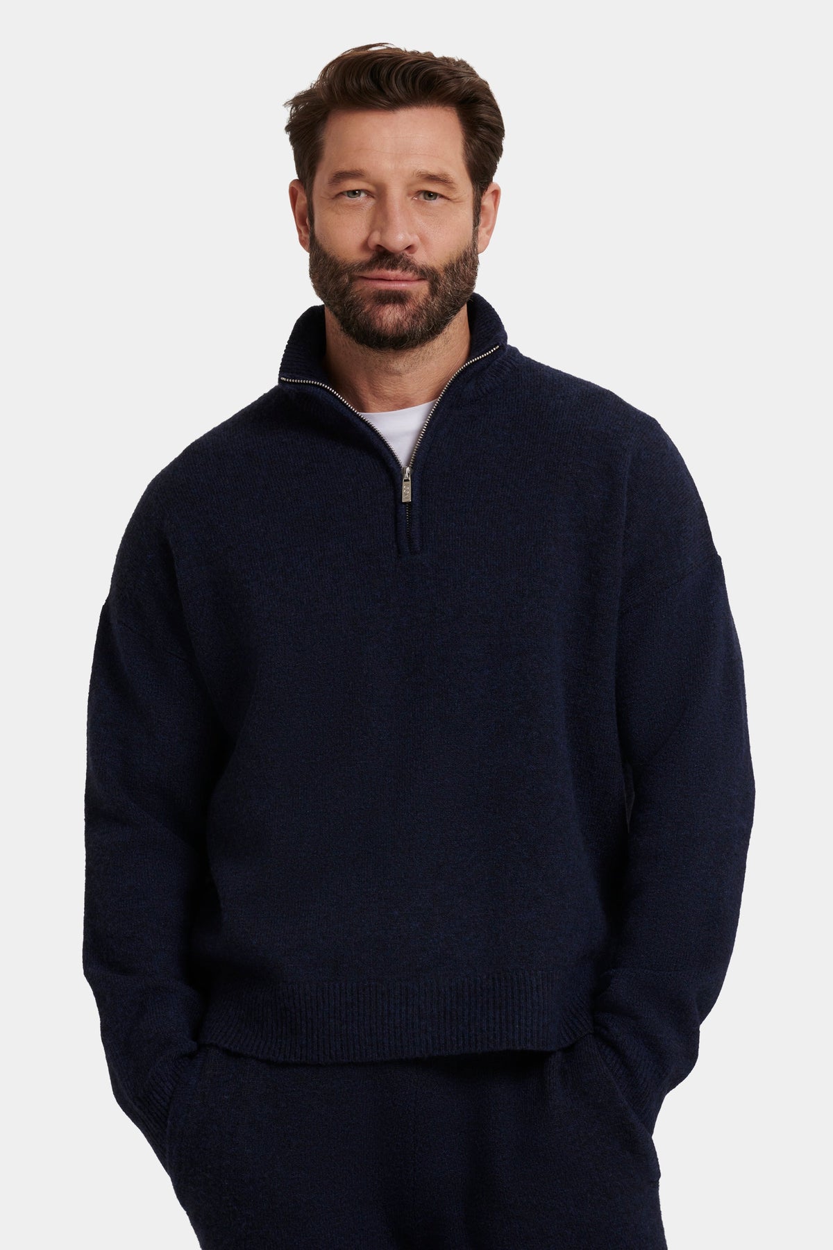 THE SAVONA QUARTER ZIP SWEATER