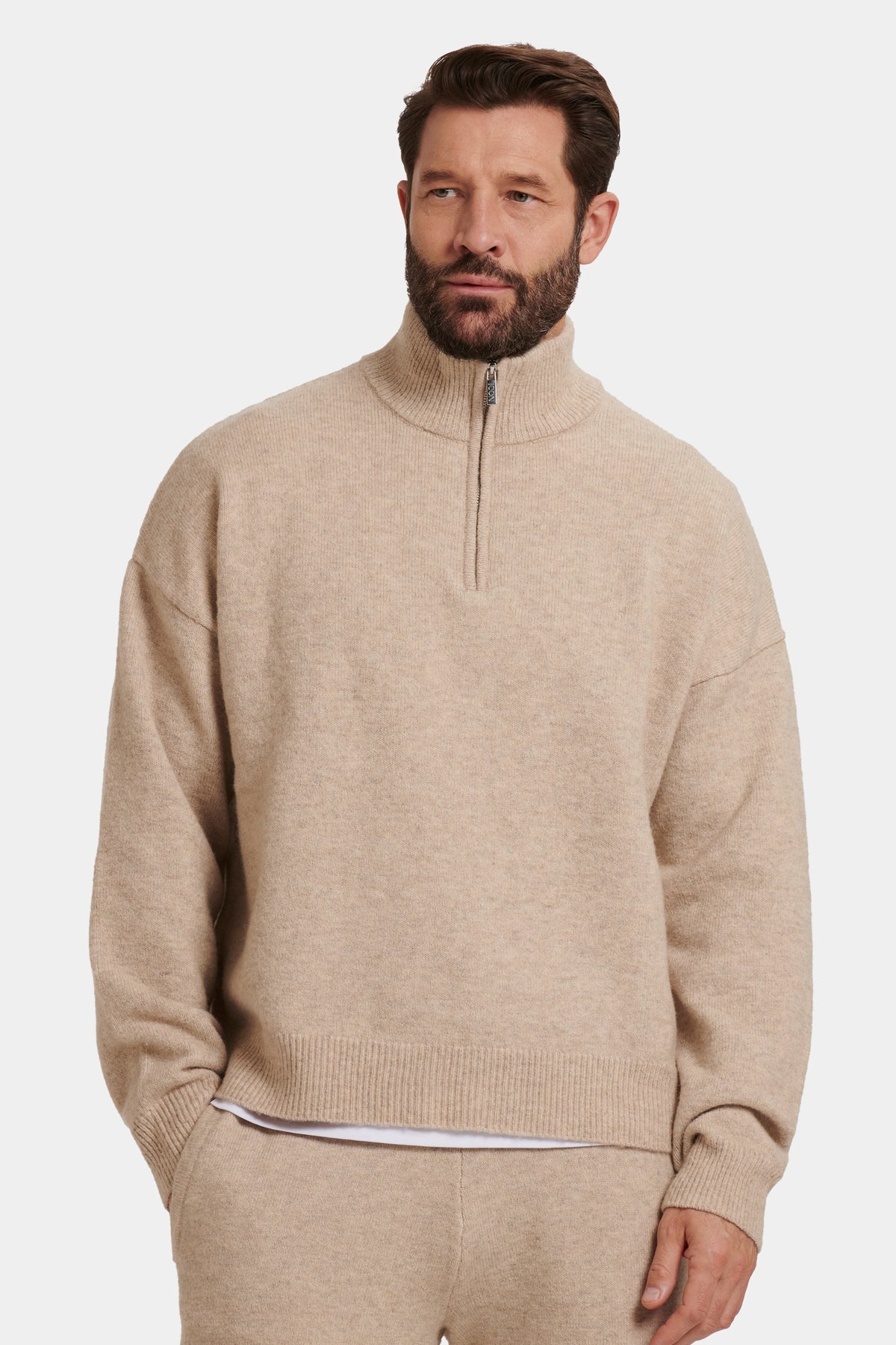 THE SAVONA QUARTER ZIP SWEATER
