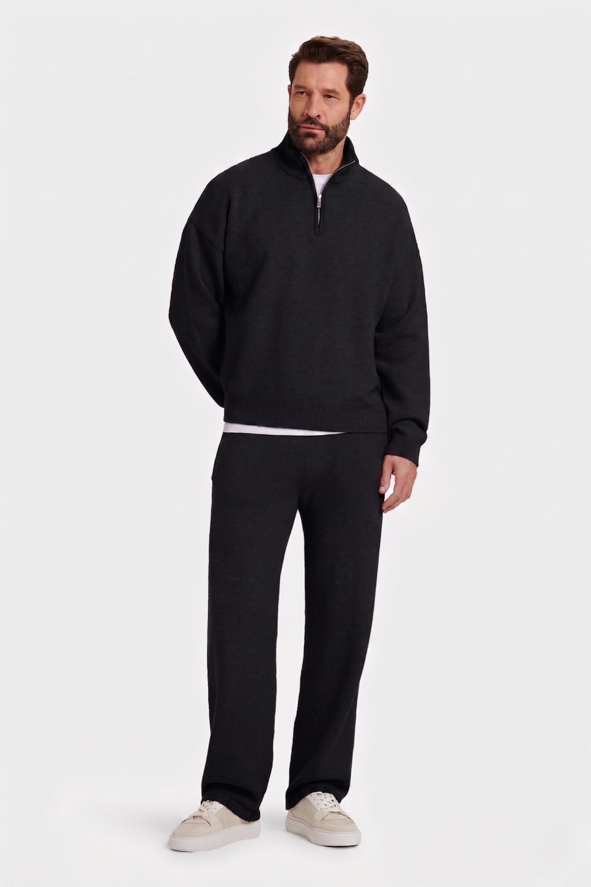 THE SAVONA QUARTER ZIP SWEATER