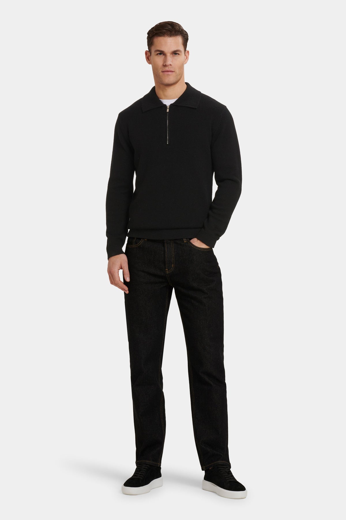 THE COMPONE QUARTER ZIP POLO