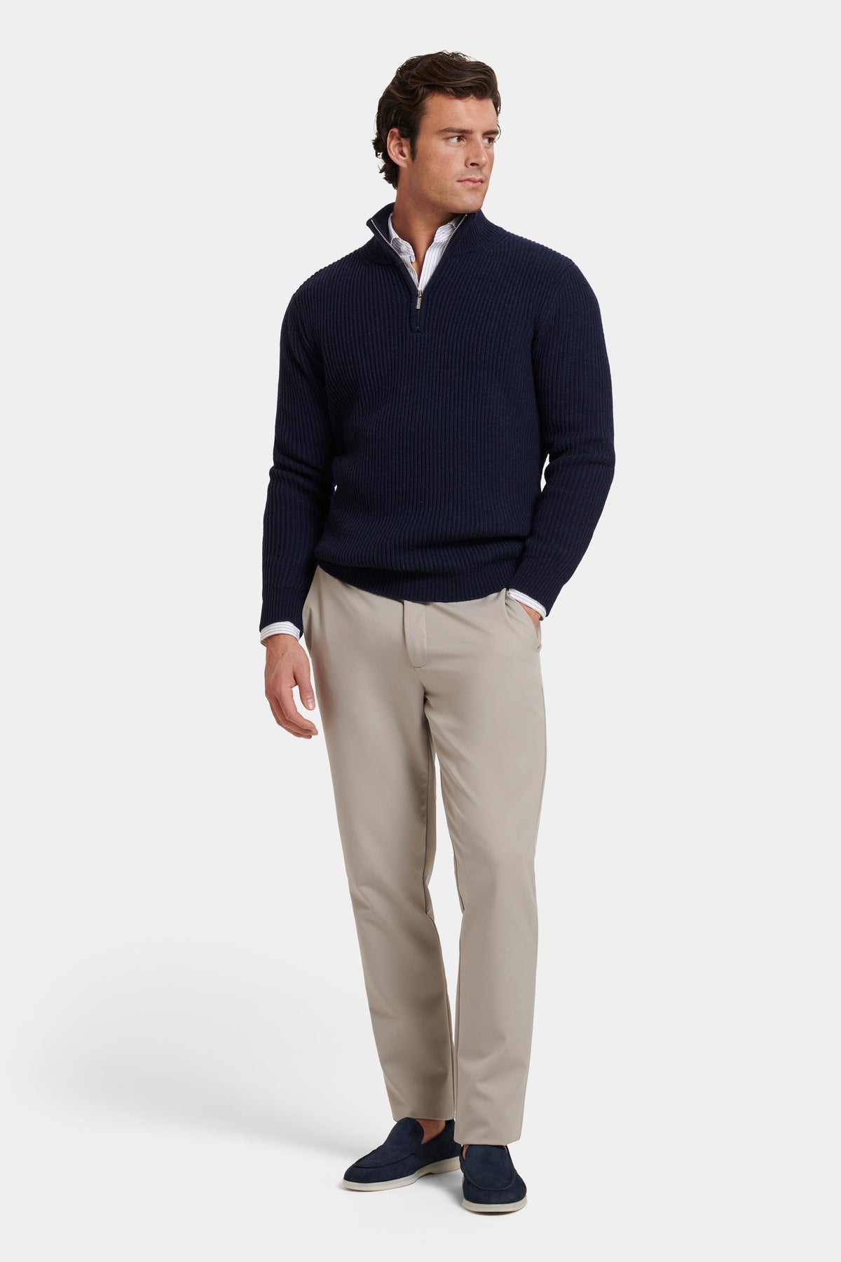 THE VICO QUARTER ZIP SWEATER