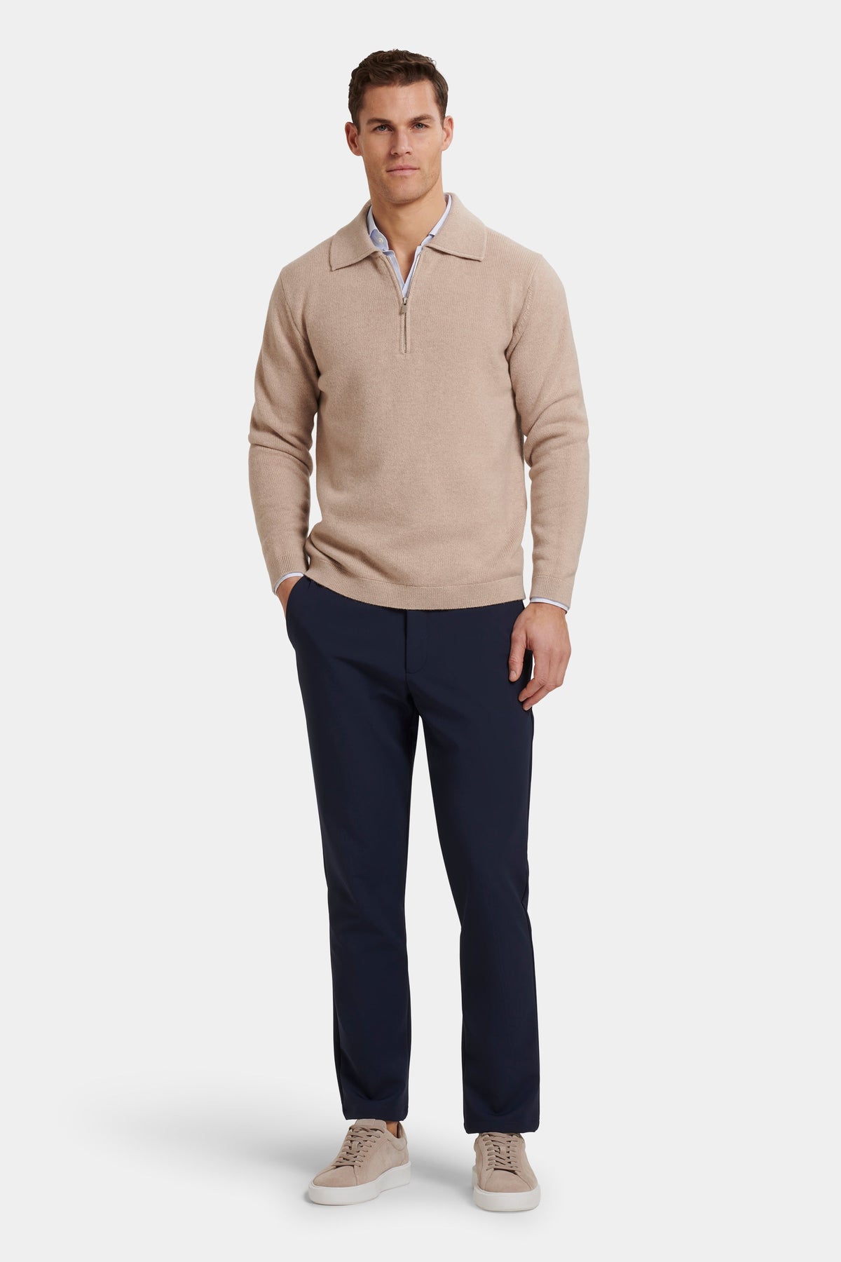 THE COMPONE QUARTER ZIP POLO