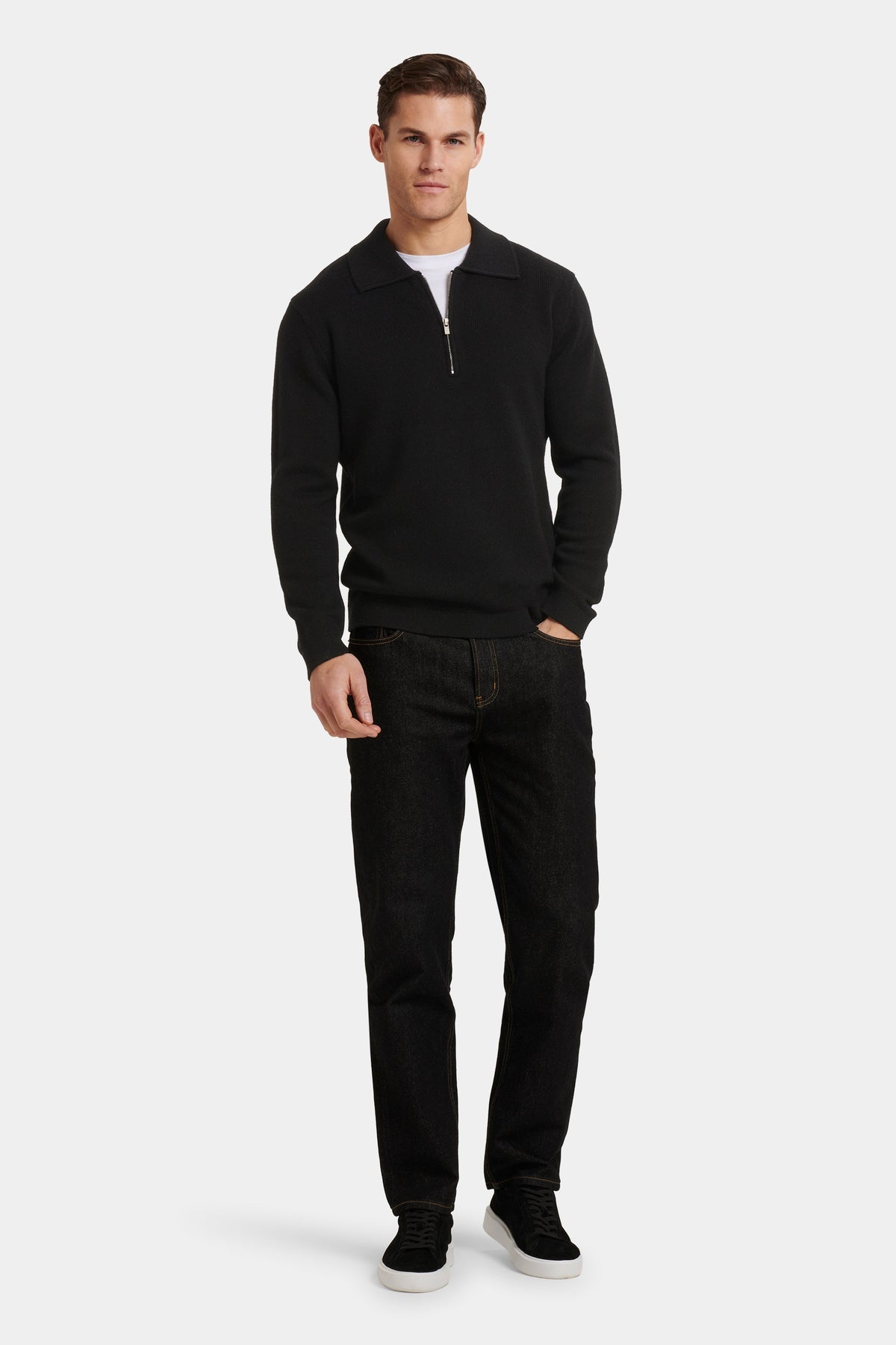 THE COMPONE QUARTER ZIP POLO