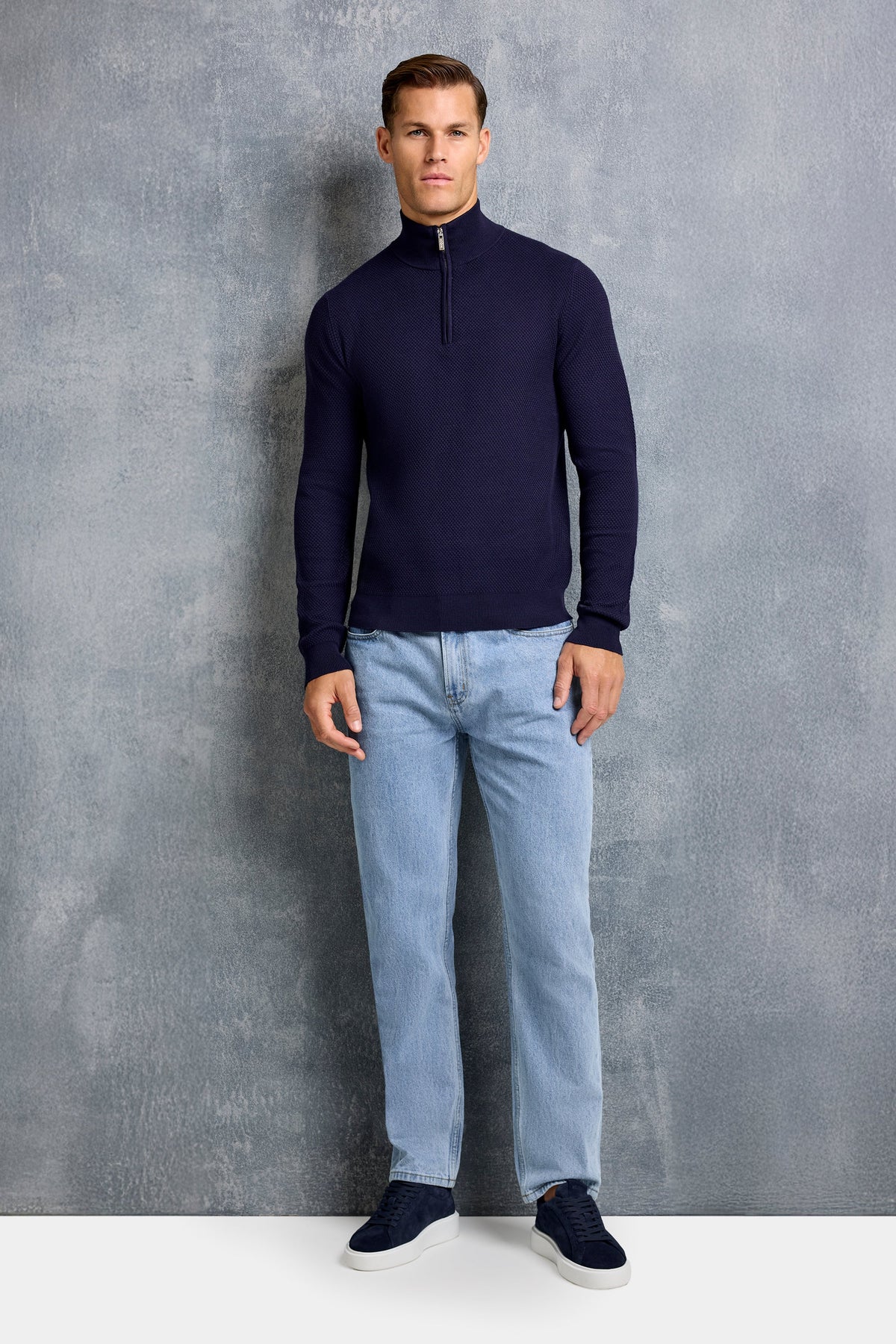 THE FABIO QUARTER ZIP SWEATER